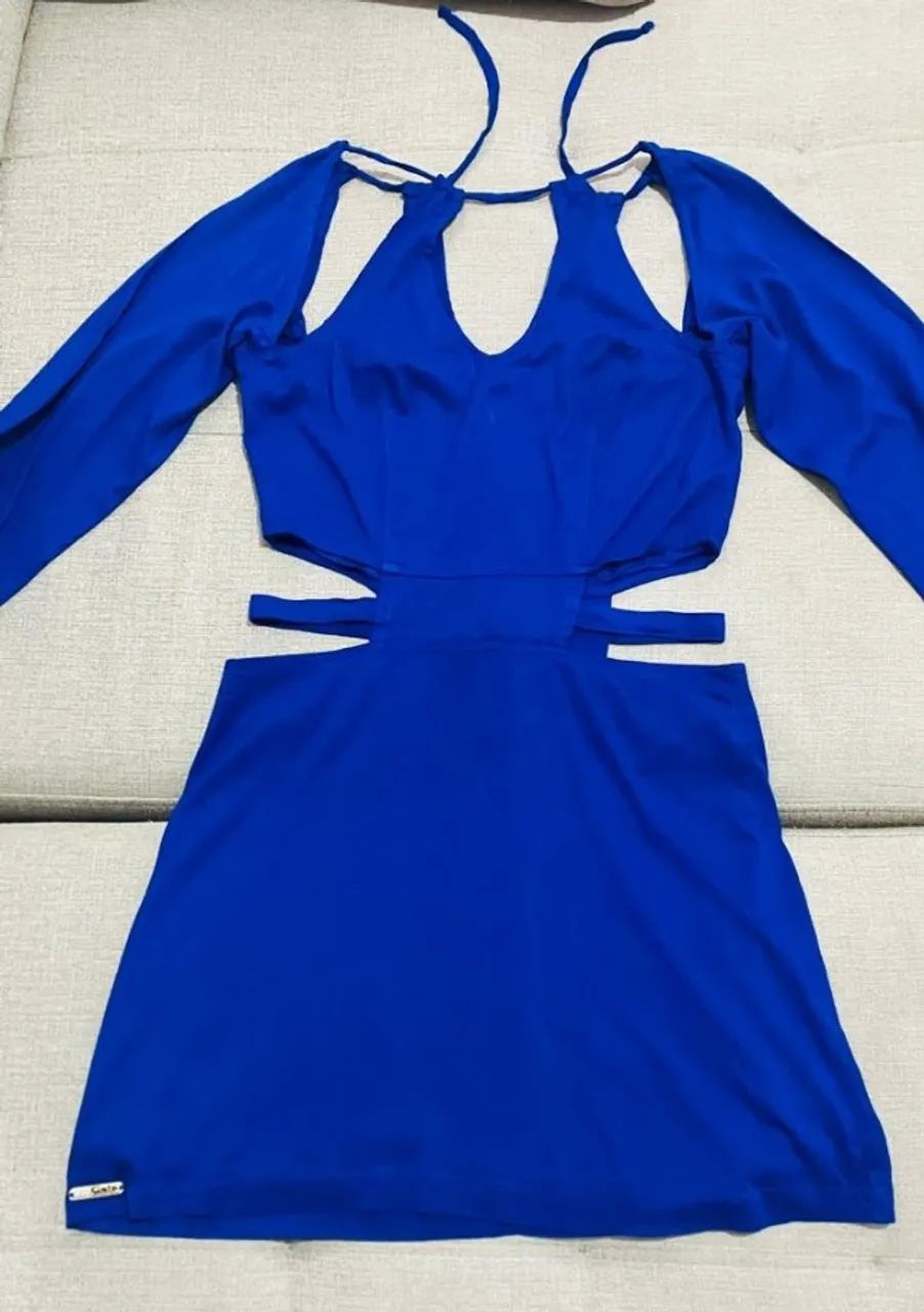 VESTIDO AZUL ESTILOSO - Foto 2