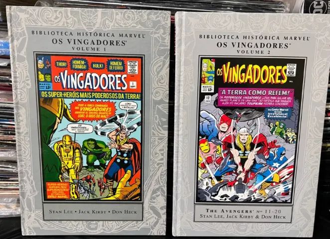 Biblioteca histórica Marvel - Vingadores vol 1 e 2