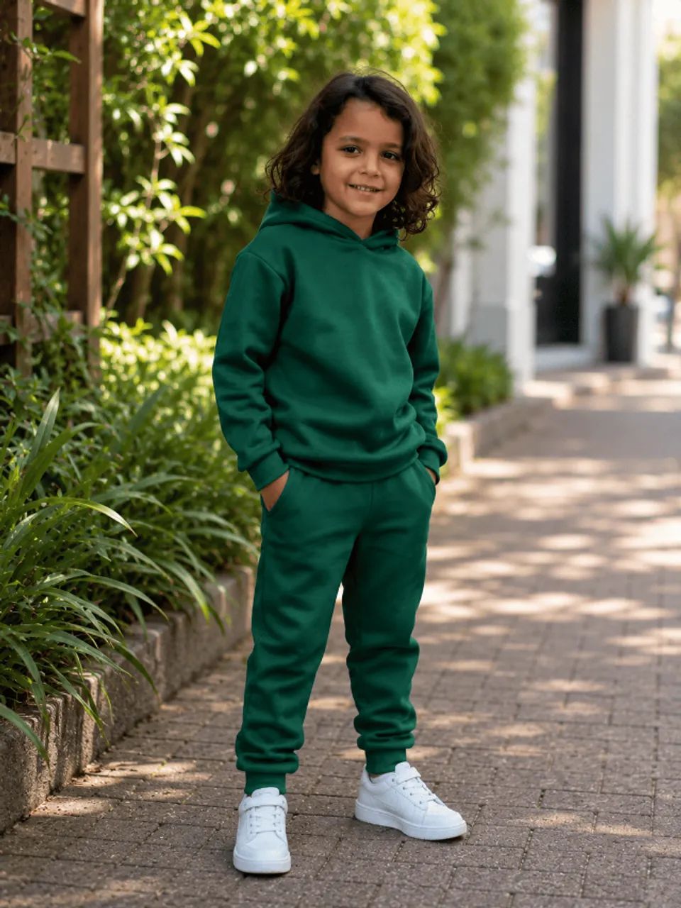CONJUNTO INFANTIL 100% ALGODAO PELUCIADO VERDE LUCKSTAR