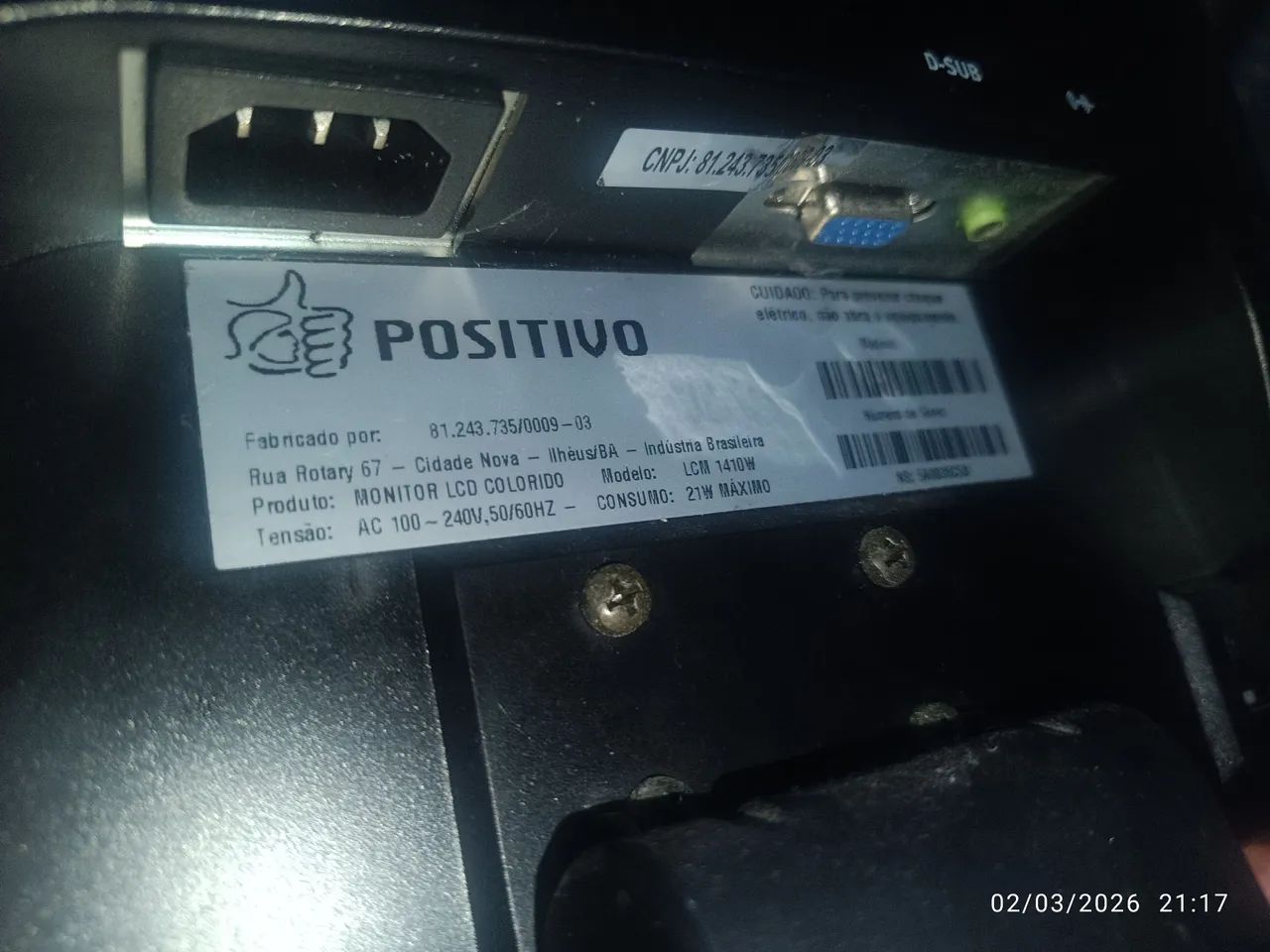 Monitor Positivo LCM 1410W - Foto 3
