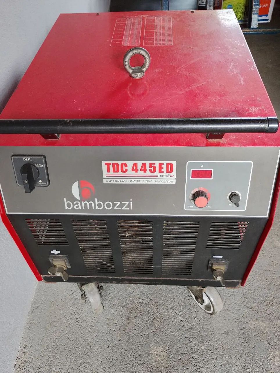 Vendo máquina de solda retificadora trifásica bambozzi 450 amperes 
