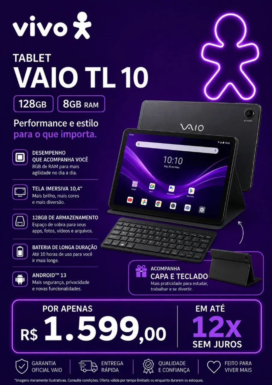 Tablet Vaio TL 10 128 GB 8GB de Ram 