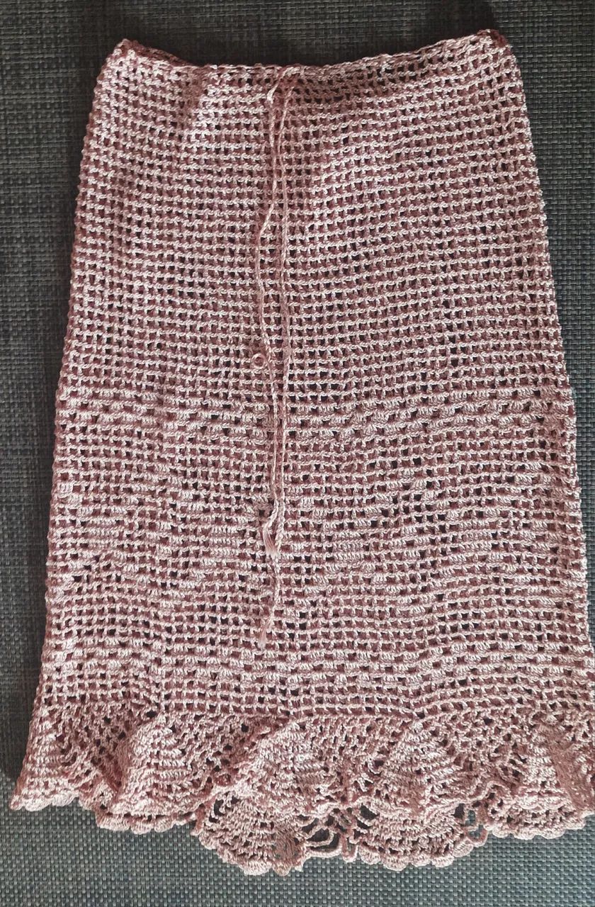 Saia crochê 