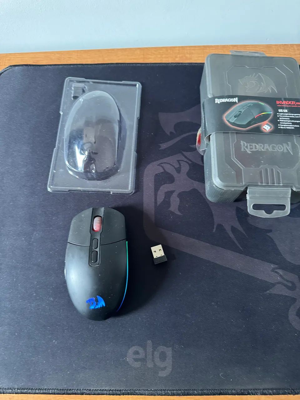 Mouse Red Dragon sem fio 