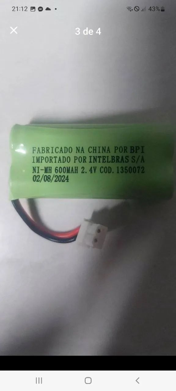 2 bateria telefone intelbras - Foto 2