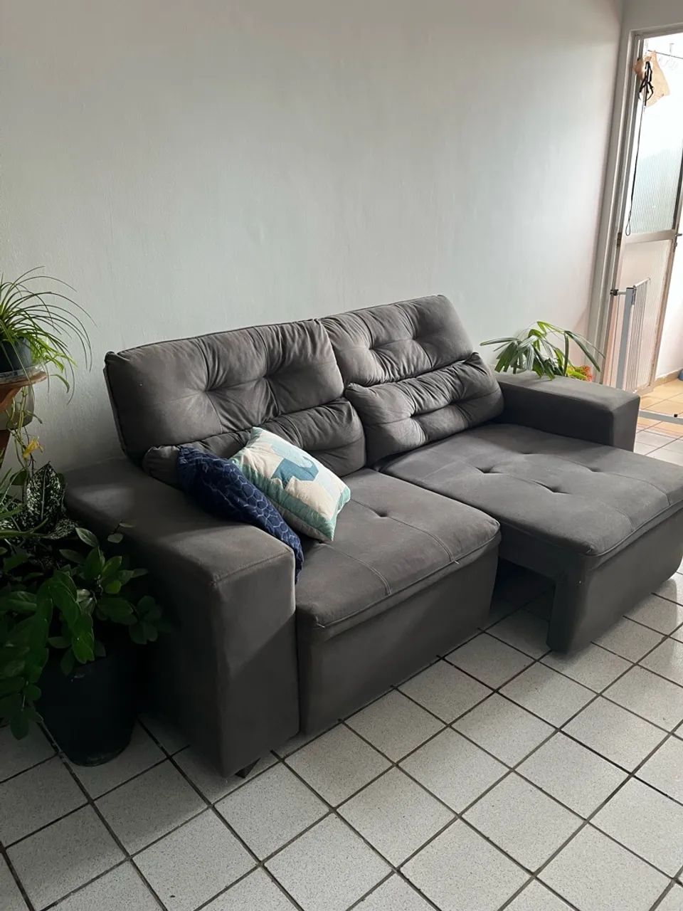 Sofá retrátil 2 lugares 