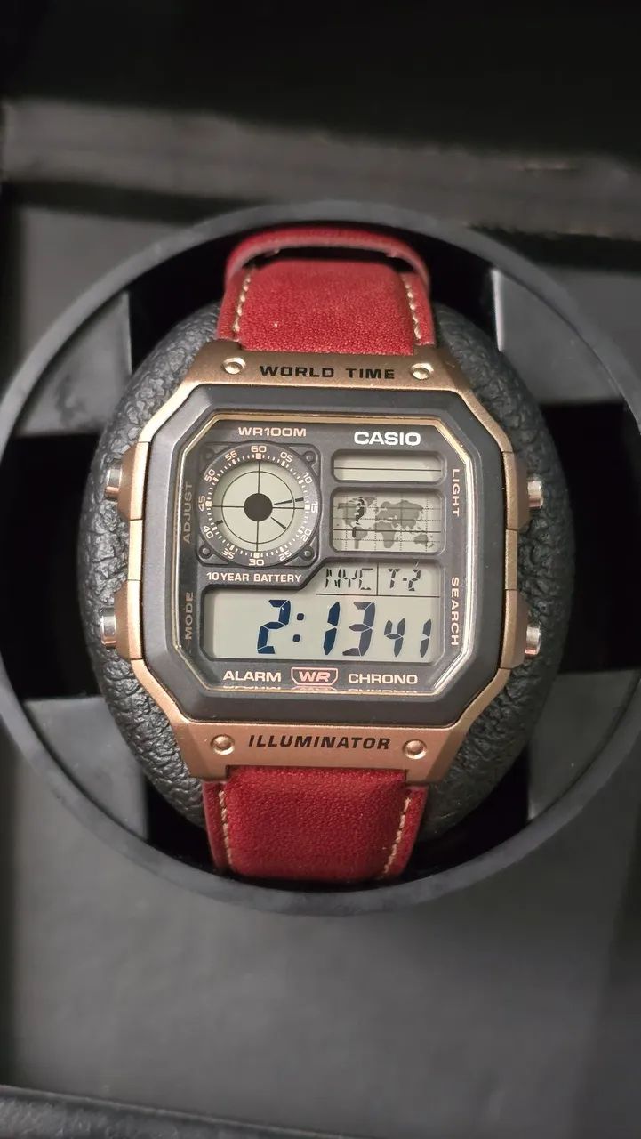 Casio Royale 007 edição pulseira de couro - Foto 4