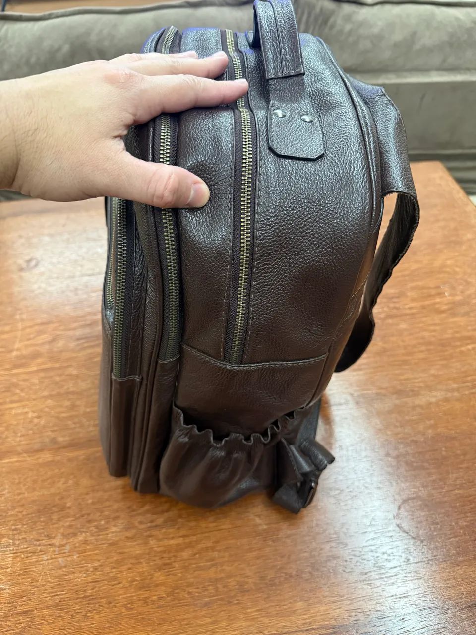 Mochila de couro 