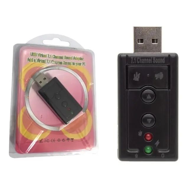 Placa de Som Externa USB (PC ou NOTEBOOK) - Foto 3