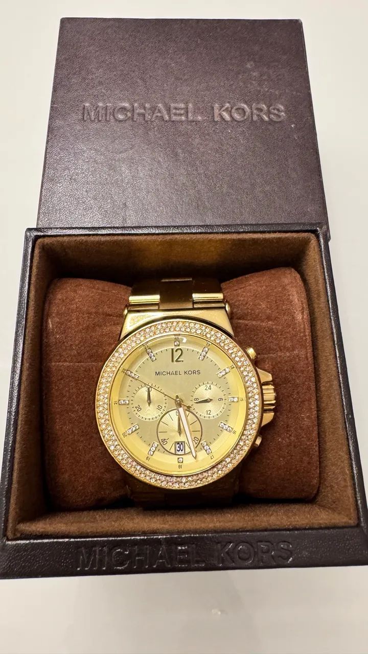 Relógio Michael Kors Original -  Lindo com Strass Caixa e Manual - Foto 3