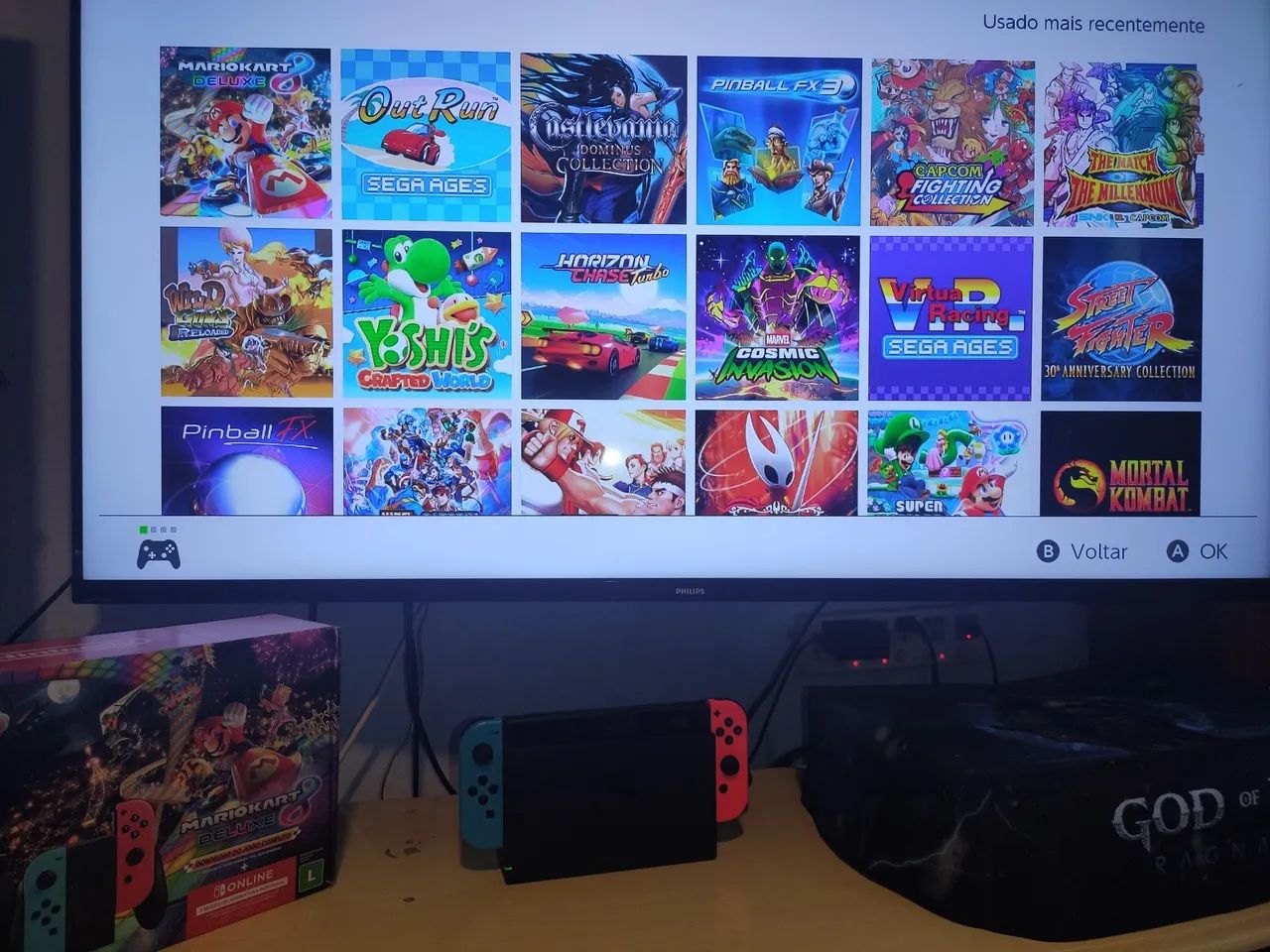Nintendo switch modelo V2 512 gb destravado - Foto 5