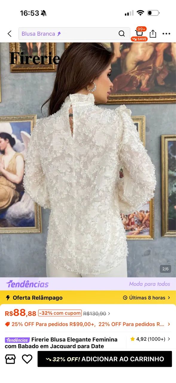 Blusa babados (SHEIN) NOVA  - Foto 4