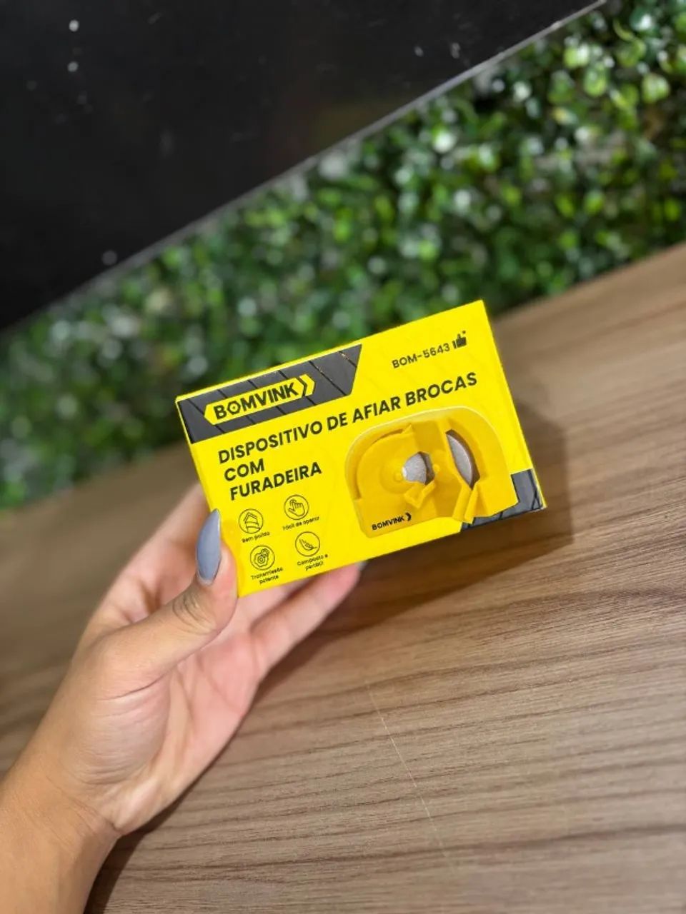 Dispositivo de Afiar Brocas com Furadeira BOM-5643 BOMVINK