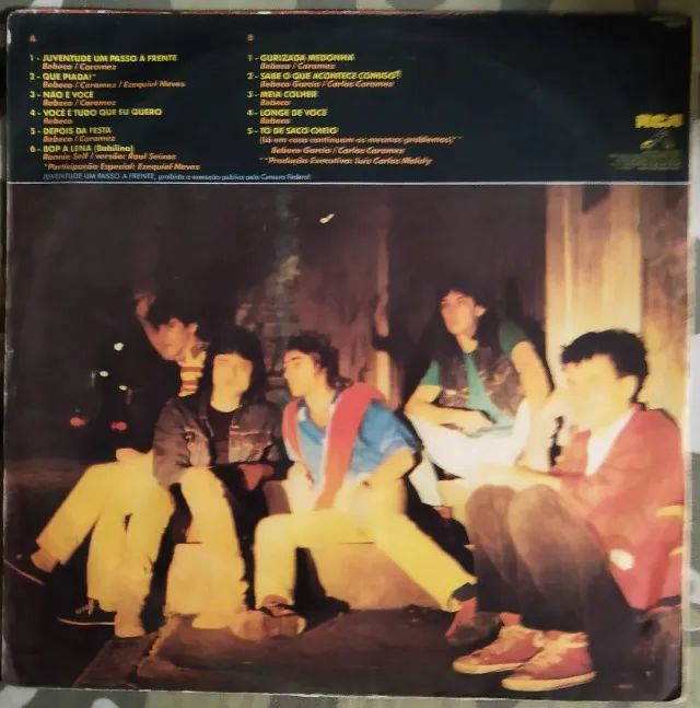 LP Vinil Garotos Da Rua - Juventude Um Passo A Frente (1986) VG+ - Foto 2