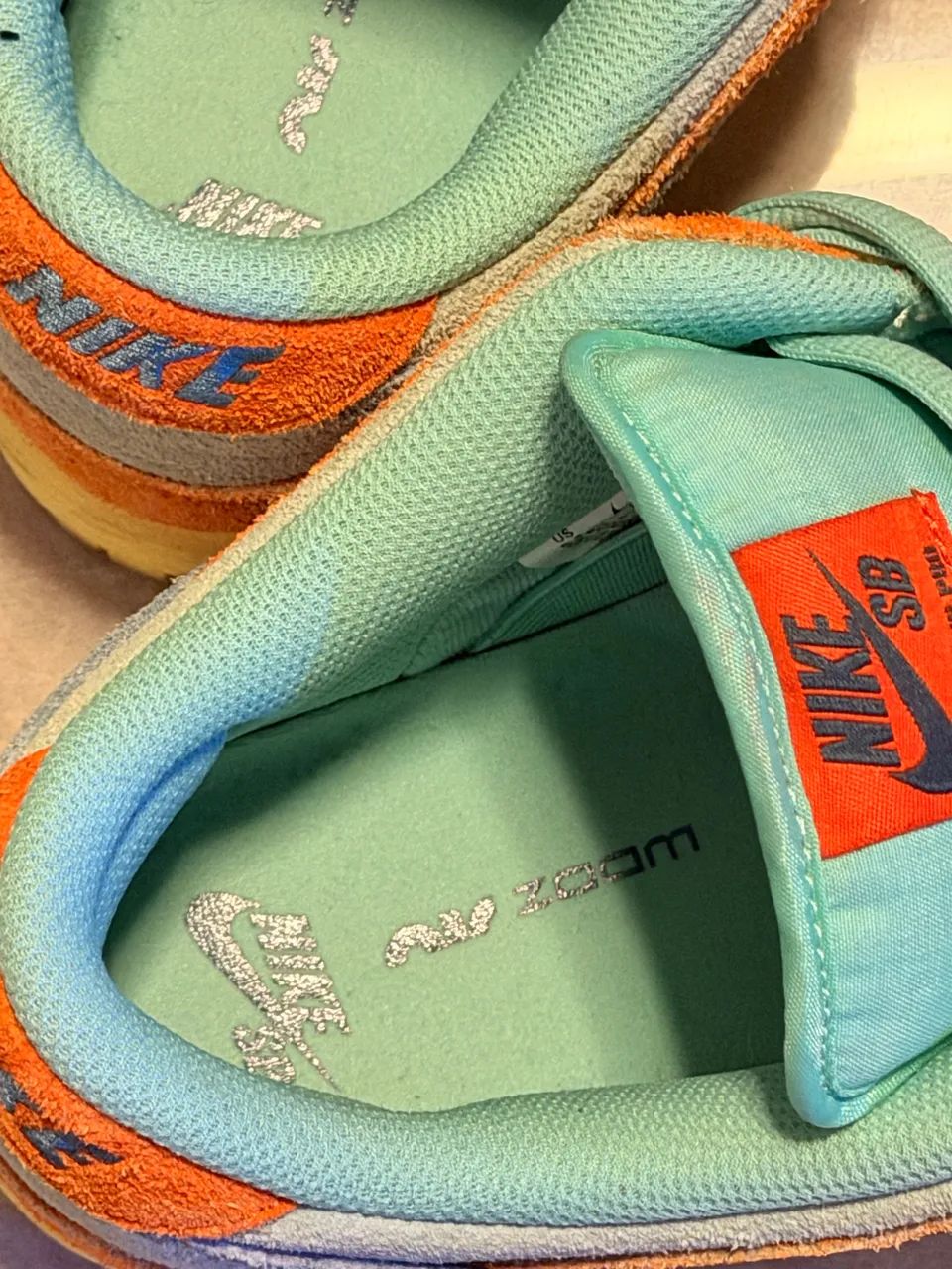 Nike Sb Dunk low pro orange emerald rise  - Foto 4