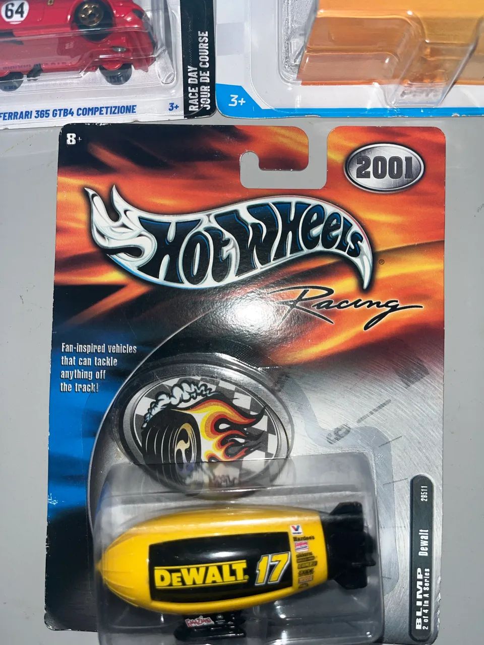 Trio Hotwheels Ferrari Marvrl E Dirigivel 2001 Raro - Foto 4