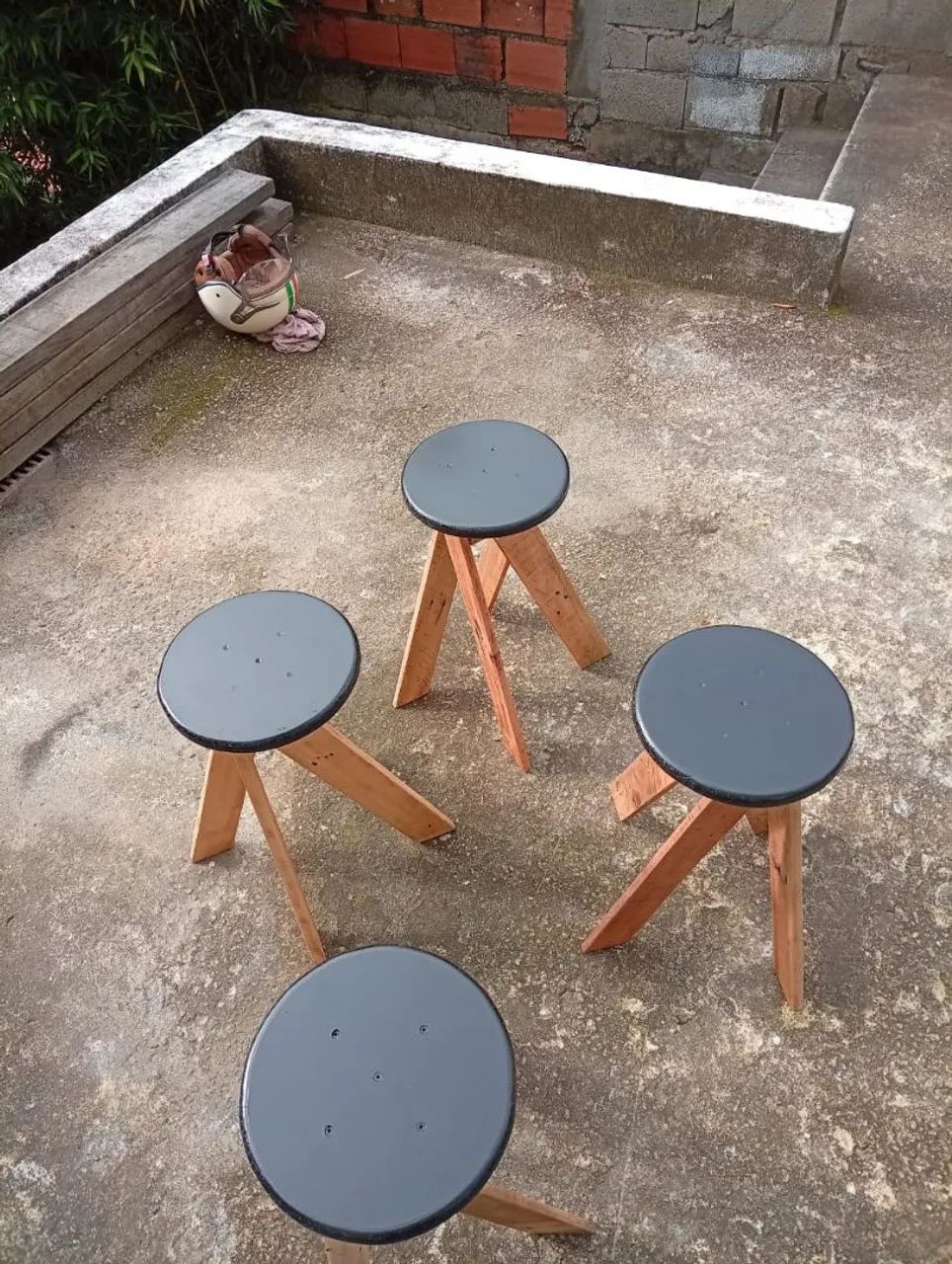Kit 4 banquetas churrasco  - Foto 3