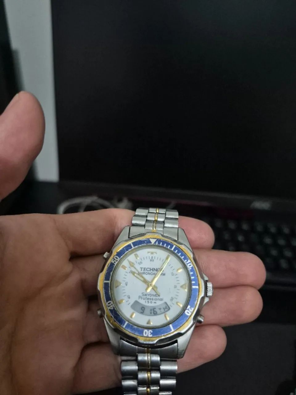 technos chronoalarm skydiver 150m original