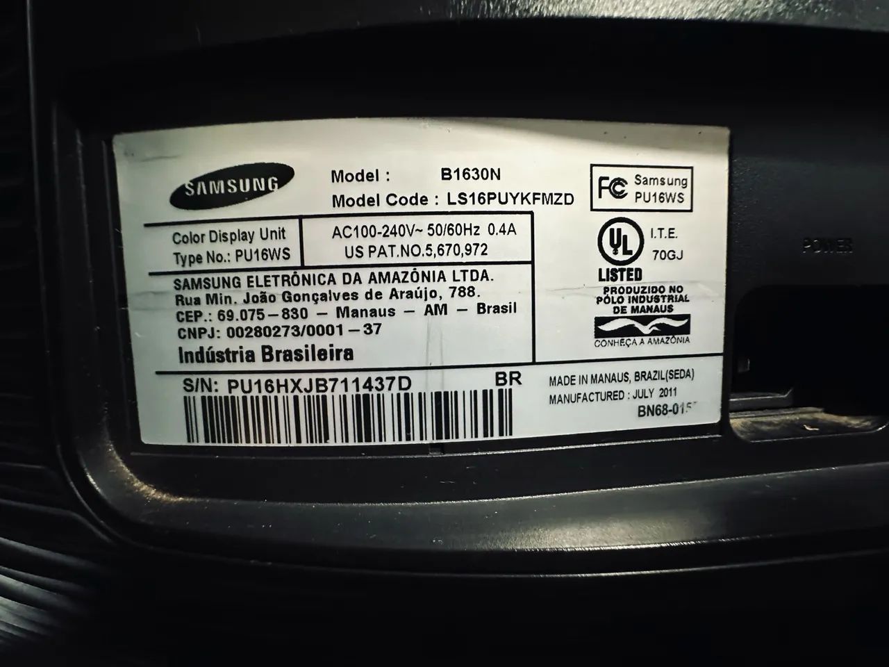 MONITOR SAMSUNG 15,6 POLEGADAS  - Foto 3