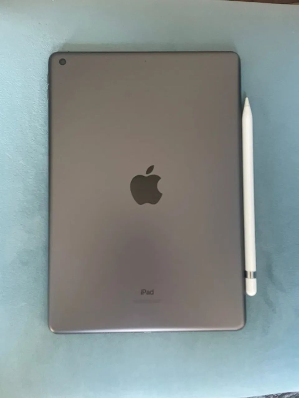 iPad 9ª geração 256GB Cinza-Espacial + Apple Pencil - Excelente