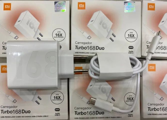 Carregador Xiaomi Turbo Power Super Rápido 168w Tipo-C (NOVO)