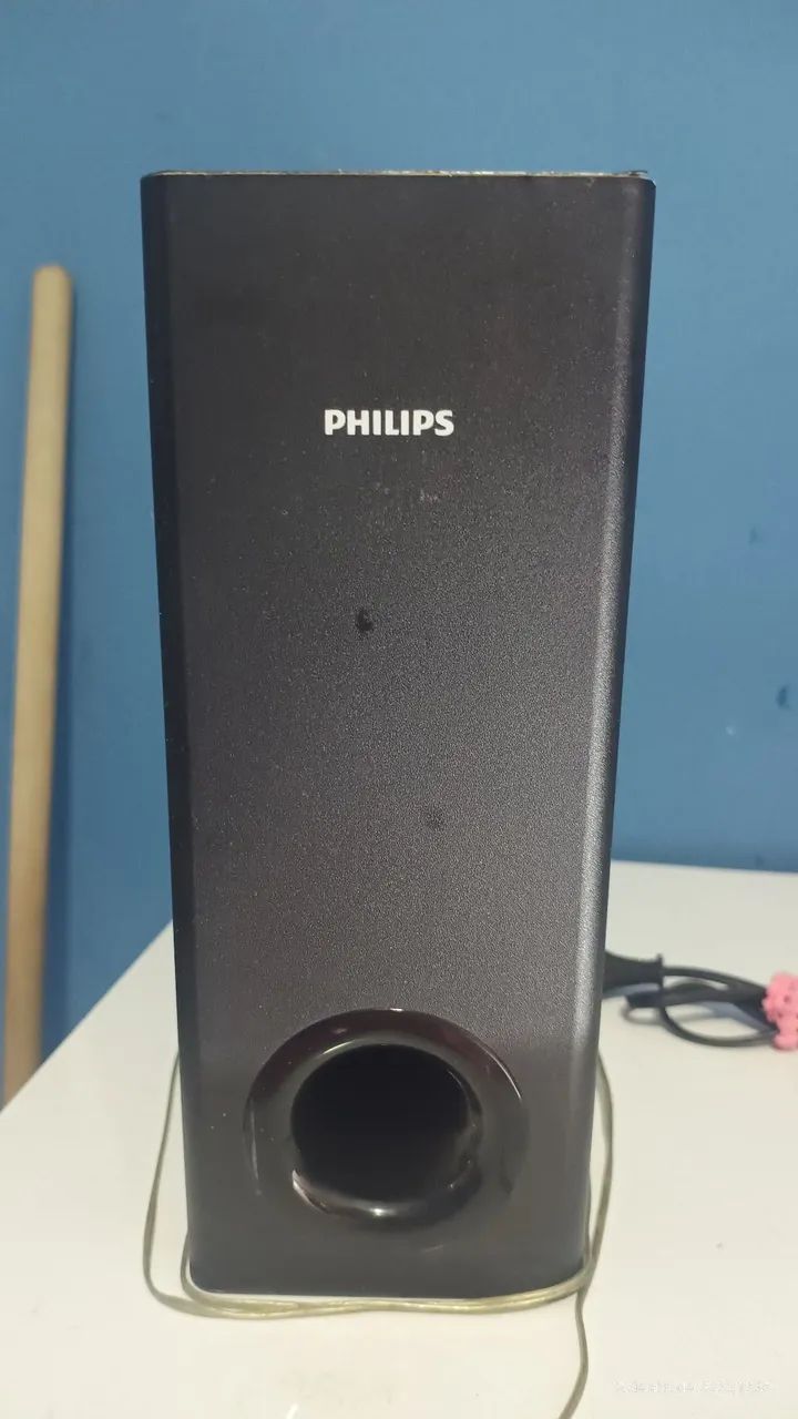 subwoofer Philips, completo parte do sistema de Home