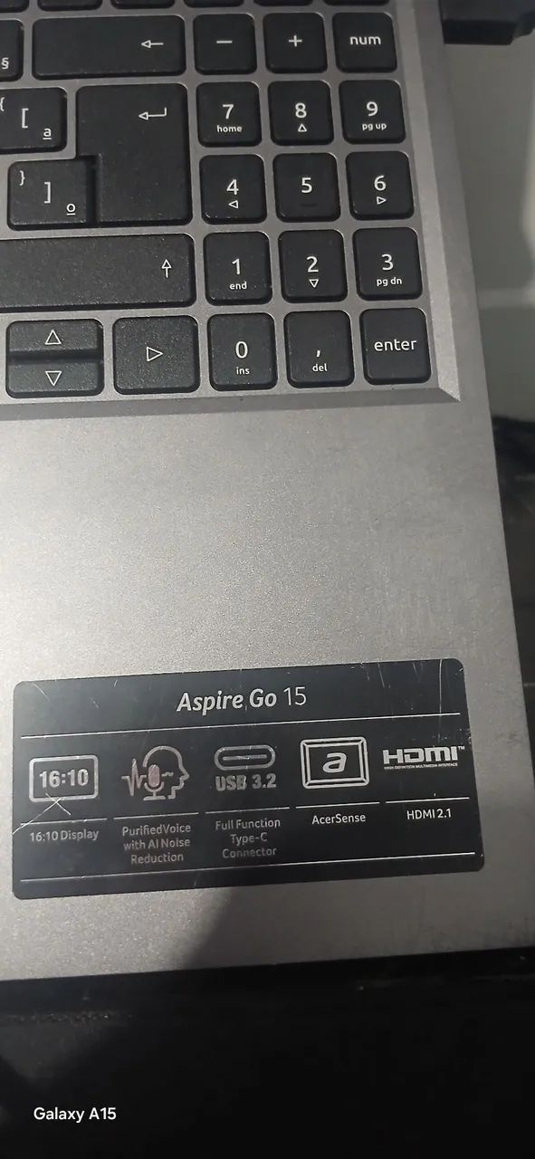 ACER ASPIRE GO 15 51P I3 DE 13 GERAÇÃO 