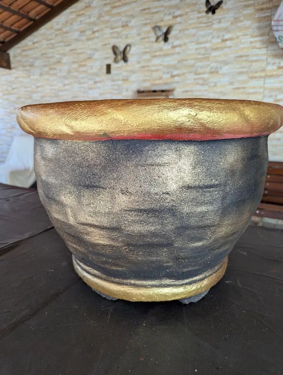 Vaso de concreto grande - Foto 2