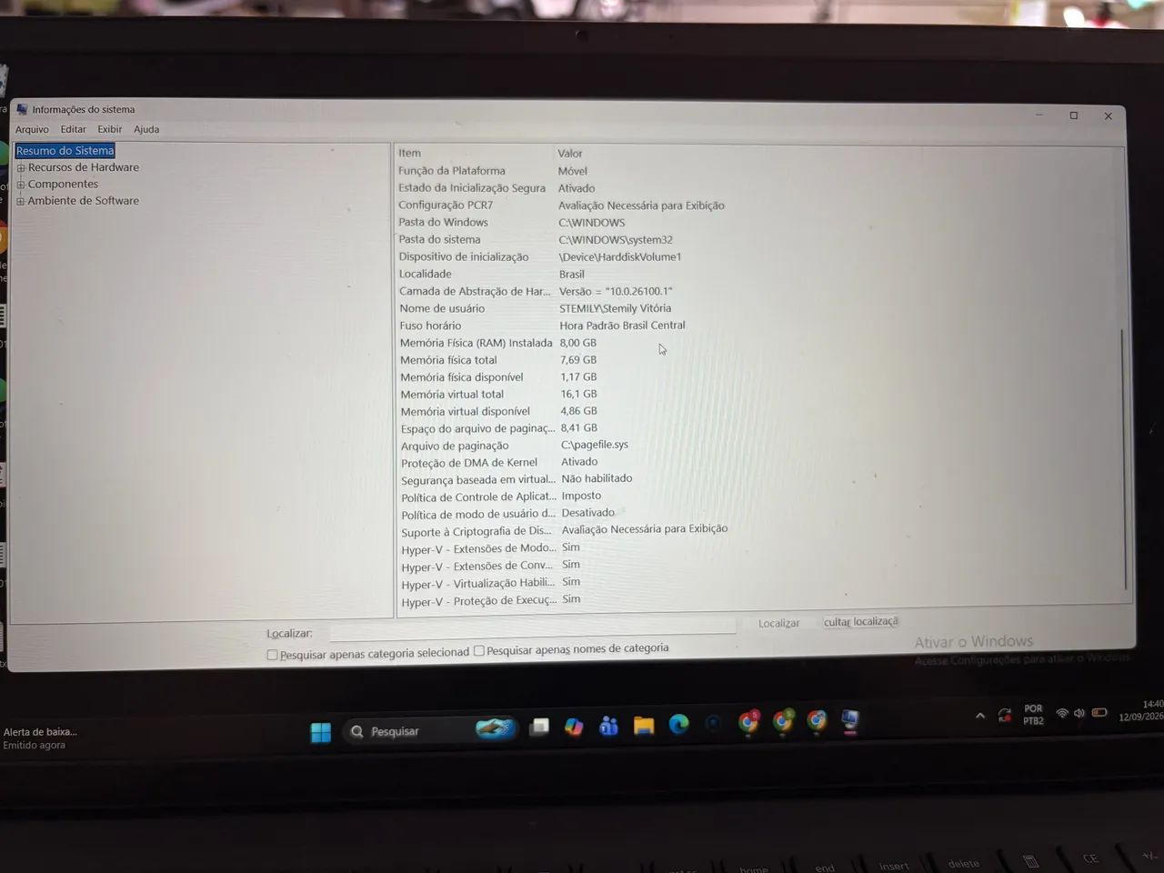 Notebook Dell Inspiron 15