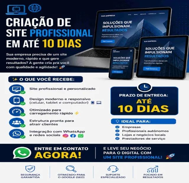 Criação de site profissional,  loja virtual .Site pronto em ate 10 dias