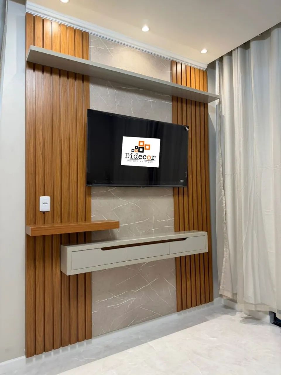 Painel ripado pra tv 70 polegadas 