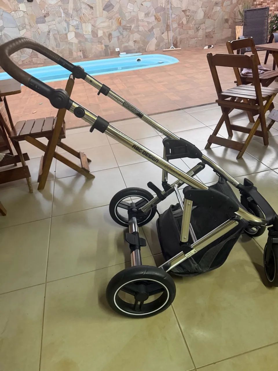Carrinho de Bebê ABC Design Como 4 Completo - Excelente Estado - Foto 5