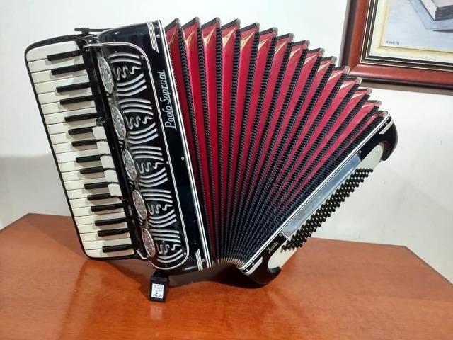 Acordeon Paolo Soprani 80 Baixos Luxo Italiana