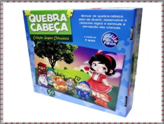 Quebra cabeça branca de neve 150 peças - Foto 4