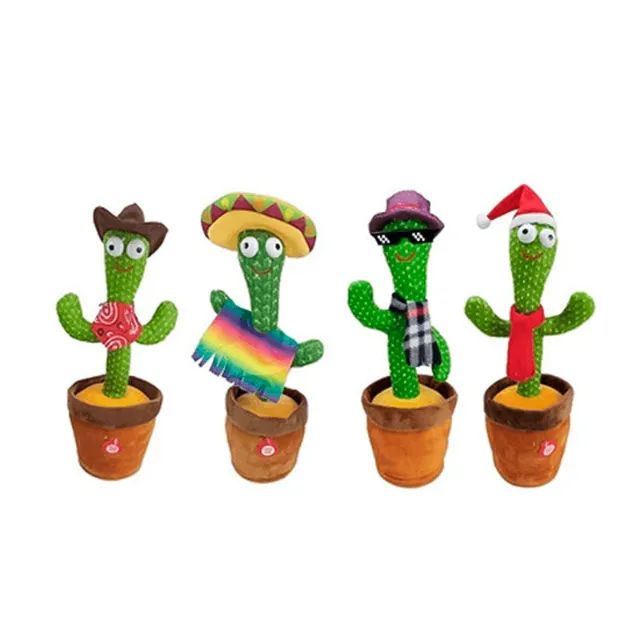 Cacto Caquito Dançante E Falante Toca Música Repete A Fala Brinquedo Novo Dia das Crianças - Foto 3