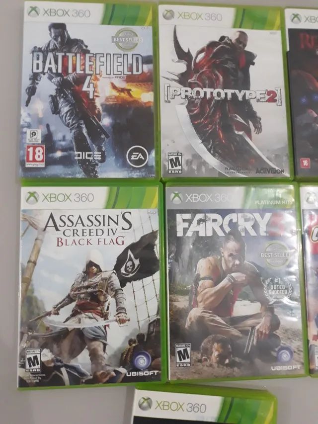 40 por 4 jogos de xbox 360 desbloqueado 1 game original quero 100