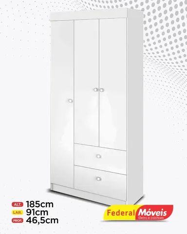 Guarda Roupa Infantil 3 Portas 2 Gavetas Direto da Fabrica Fazemos Entrega