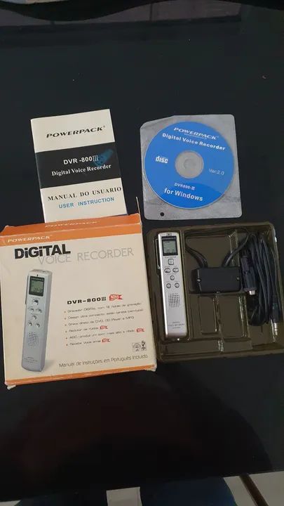 Gravador de voz digital Powerpack DVR-800III - Novo - Foto 3