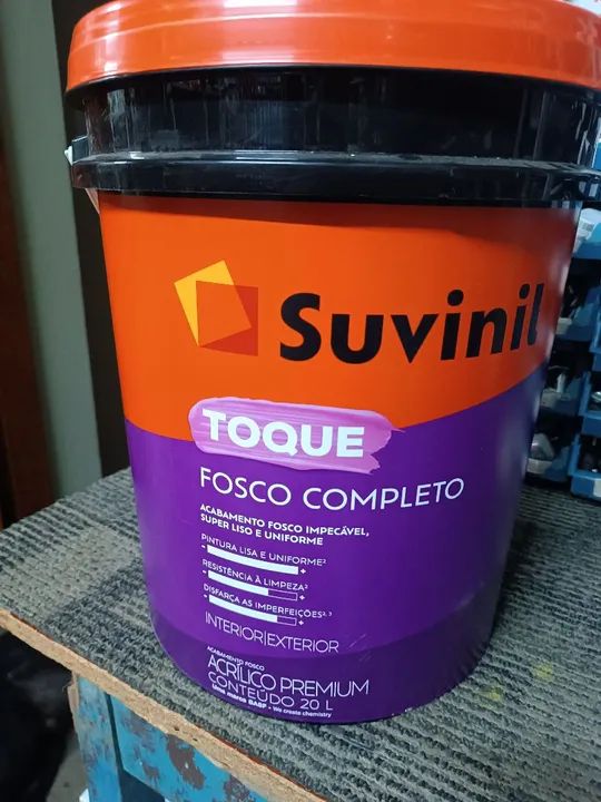 Tinta Suvinil Toque Fosco Completo 20L - Interior/Exterior