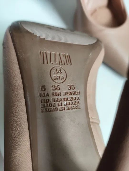 Sapato Scarpin Vizzano Pelica Nude Feminino Bege - Foto 2