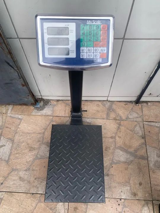 Balança Digital Comercial 200KG Bateria  - Foto 2