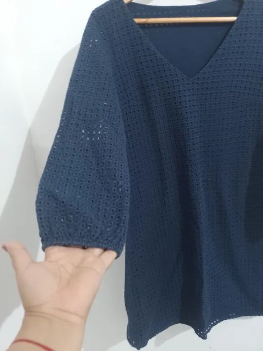 vestido de caça bordada da Zara  - Foto 5