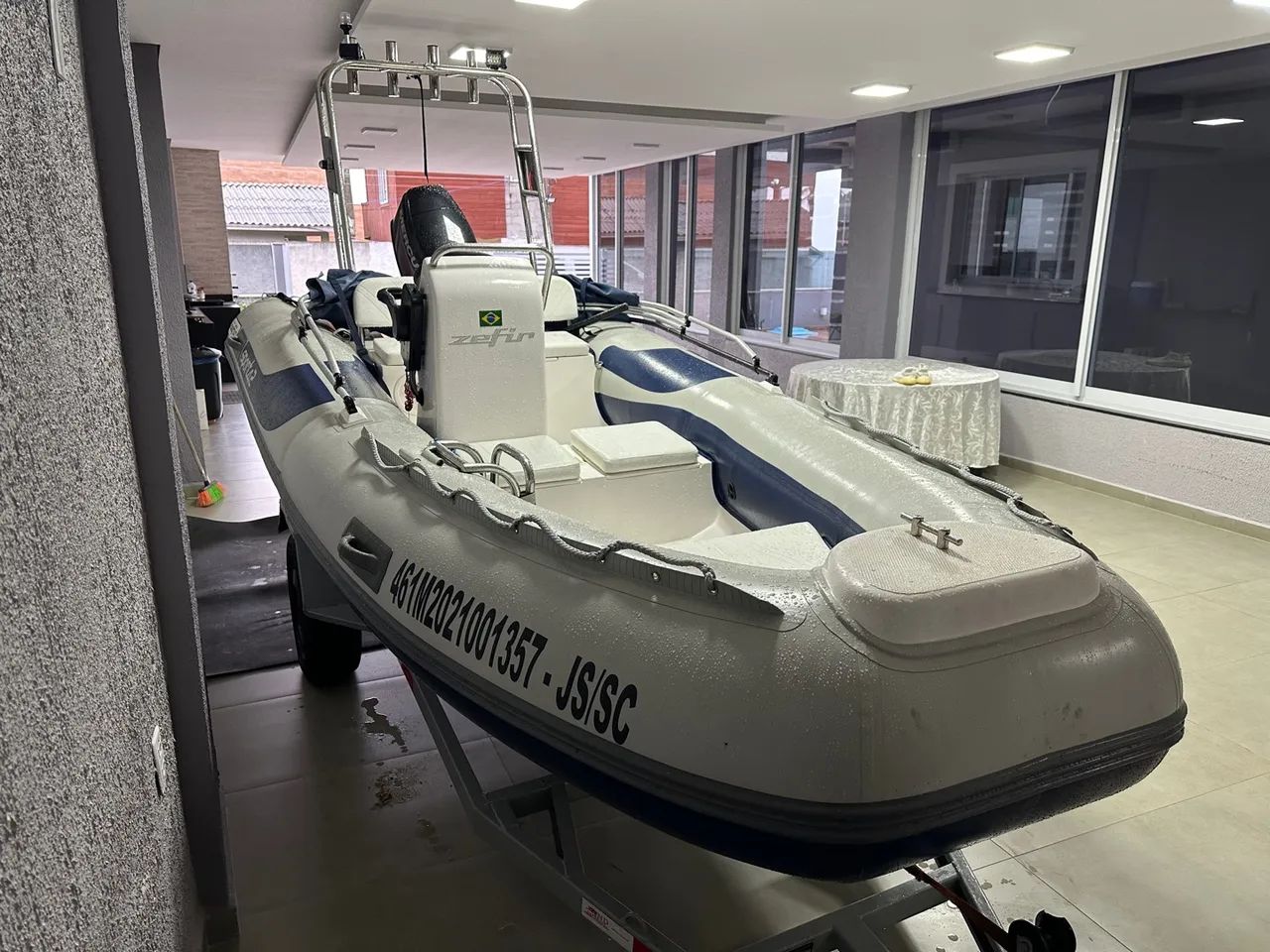 Lancha Inflável Zefir Sport42 2021 - 50hp mercury  - Foto 5
