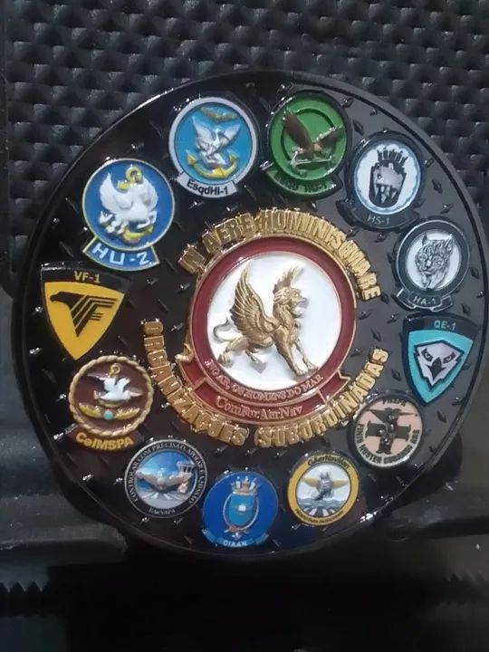 Moeda Challenger Coin Esquadrões da Aviação Naval 