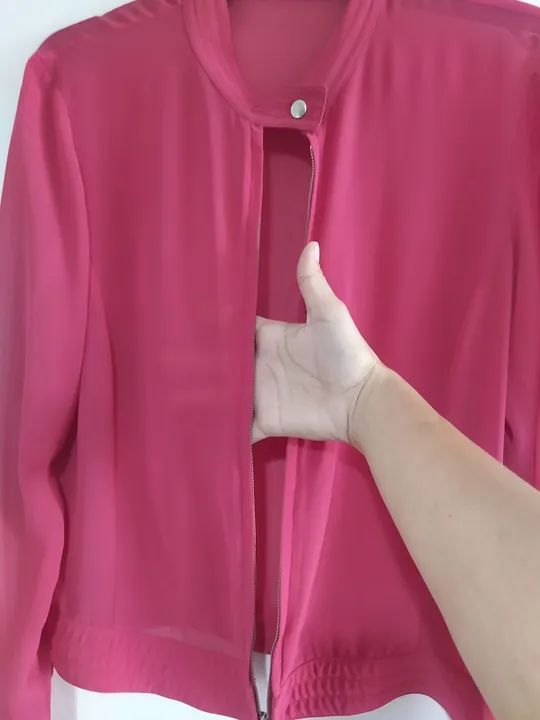 Jaqueta corta vento pink, transparente da Gregory  - Foto 5