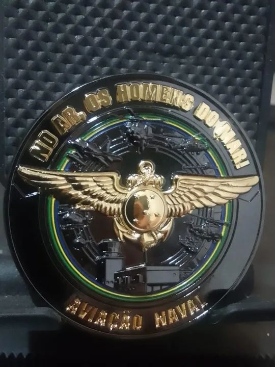 Moeda Challenger Coin Esquadrões da Aviação Naval  - Foto 2