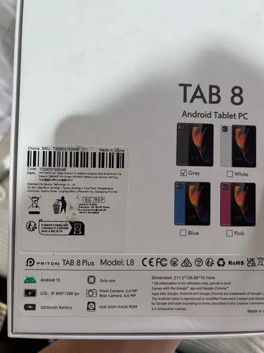 Tablet PRITOM TAB 8 Polegadas - Foto 3