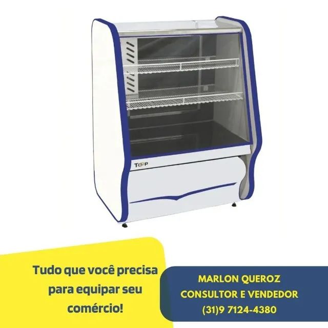 Balcao de Torta Ormifrio Branco/Azul