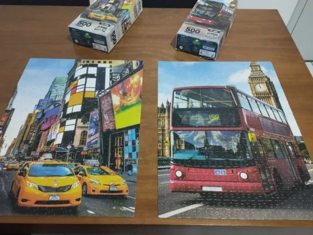 Quebra-cabeça New York / Londres (Kit com 2 QCs) - Game Office/Toyster - Foto 2