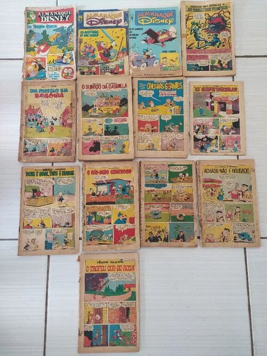 REVISTINHAS DISNEY E ALMANAQUES DANIFICADOS